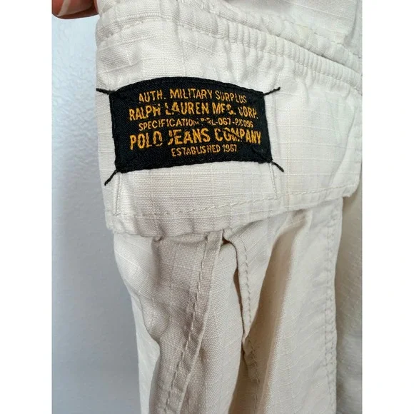 Polo Jeans Co Ralph Lauren Shorts Mens 36 Cargo Shorts Cotton Utility Y2K VTG - Picture 3 of 6